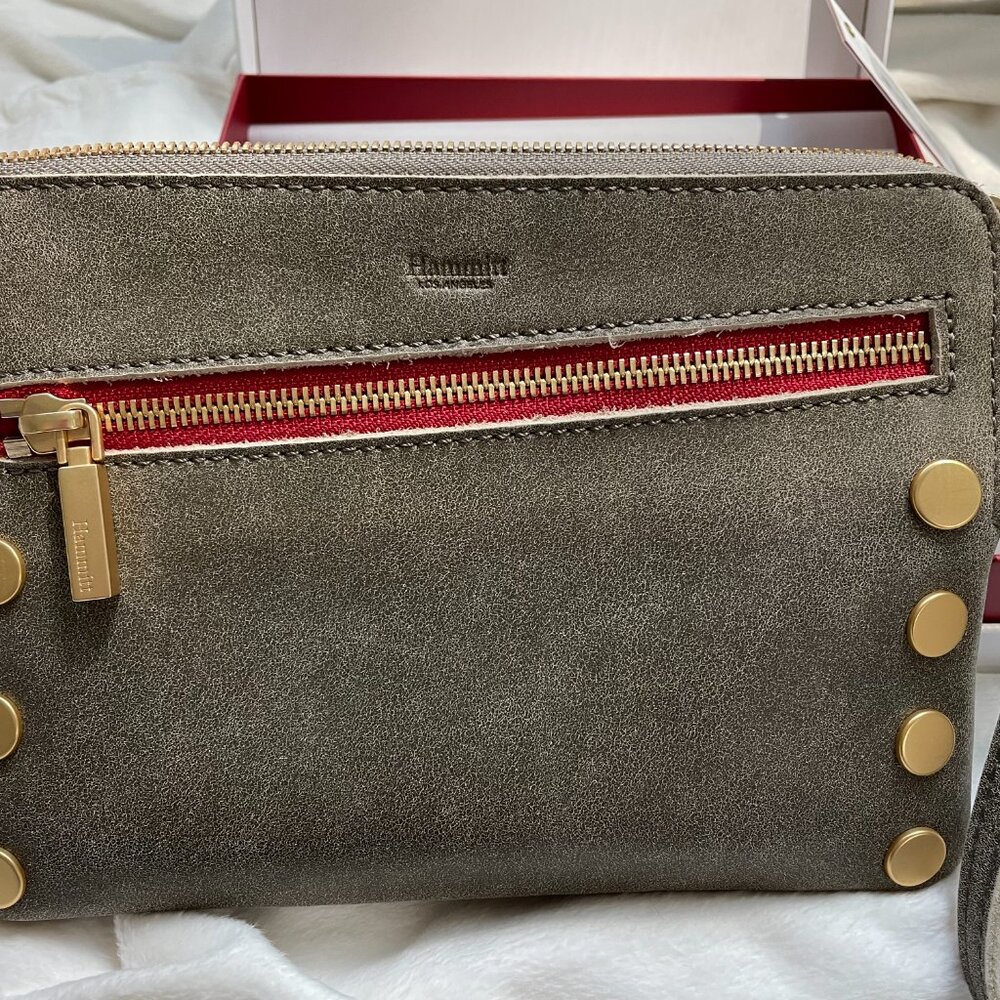 Hammit Shoulder/cross body/ Wristlet bag New, with Duster and Original Box